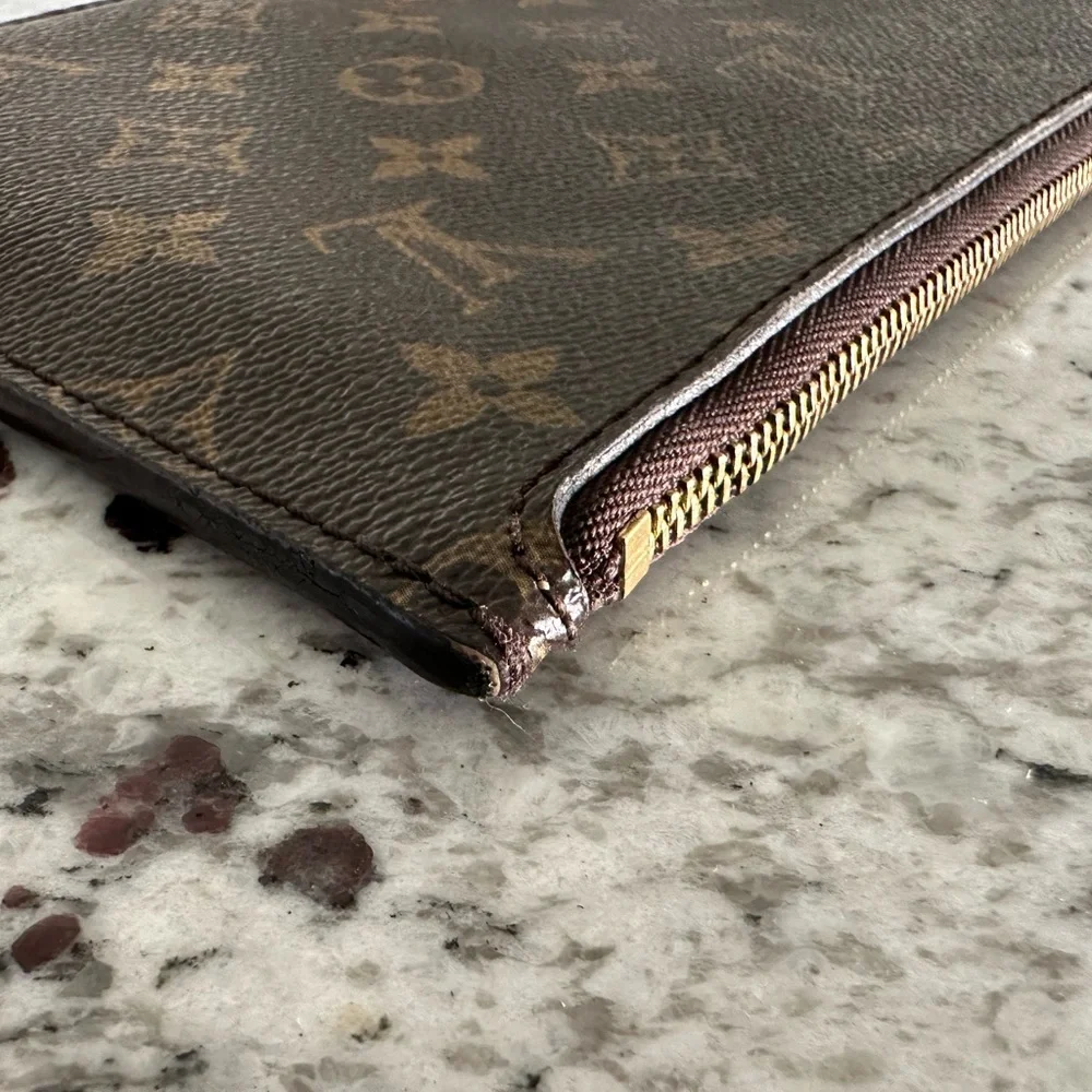 Authentic Louis Vuitton Monogram Oversized‎ Zip Pouch Bag